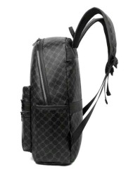 Large Capacity Printed Casual Backpack Fashion PU Leather Business Laptop School Bag