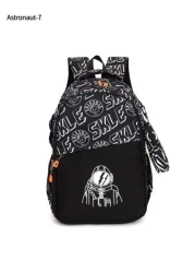 Astronaut Anime Cartoon Fashion Backpack With Detachable Small Pouch Large Capacity Casual School Bag Suitable For College High School Back To School Travel Summer School Supplies