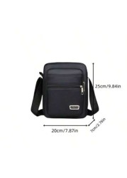 Oxford Cloth Men s Shoulder Bag Multi Pocket Wallet Messenger Bag Casual Large Capacity Waterproof One Shoulder Sling Bag For Middle Aged And Elderly Suitable For Travel Business Summer