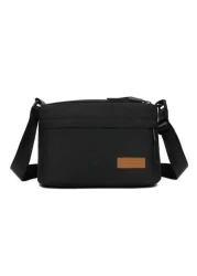 حقيبة كتف نايلون كاجوال، حقيبة كروس بودي، قابلة للتعديل، سحاب مقاوم للماء، حقيبة بحزام واحد مع جيوب متعددة، ل