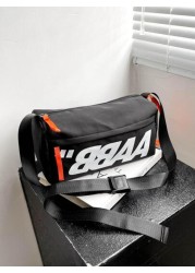 Men s Sling Bag Ins Style Cool Hip Hop Japanese Shoulder Crossbody Bag Casual And Simple Student Messenger Bag Street College Bag Multi Functional Sling Bag Man Bag Cross Body Bag Shoulder Bag Student
