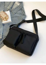 New Simple Crossbody Bag Fashion Shoulder Bag Multi Pocket Large Capacity Messenger Bag Commuting Bag Outdoor Travel College Students Attending Classes Gifts Shoulder Bag Sling Bag Side Bag Square Bag