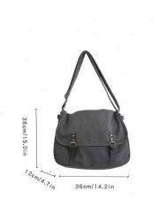 Vintage Canvas Laptop Bag Medium Messenger Bag College Bag Dad Freshman For Books Multi Functional Dorm University Men Bag School Bag Student Bag Book Bag Scream Gifts For Men Travel Winter Merry Larg