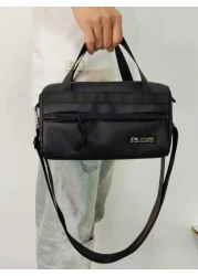 Casual Crossbody Bag For Men Sports Messenger Bag Shoulder Bag Gym Bag Courier Bag Adjustable Strap Backpack Black