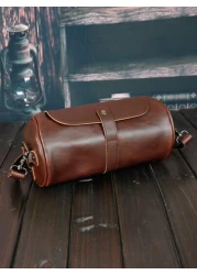 حقيبة كروس بودي اسطوانية ، حقيبة جانبية ، حقيبة كتف متعددة الوظائف مقاومة للماء لرجال الأعمال وللكلية والسفر