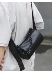 1pc Crossbody Bag Fashion Shoulder Bag Commuter Bag Chain Bag Versatile Simple Small Bag Shoulder Bag Water Proof Sling Bag Bucket Bag Students Travel Essentials Thanksgiving Purse Christmas Gifts Sid