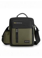 1pc Zipper Closure Handbag New Style Fashion Messenger Bag Can Be Carried On Shoulder Crossbody Hand Shoulder Strap Adjustment Buckle Practical Pull Head Can Be Carried On Left And Right Shoulders For