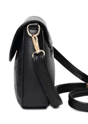 حقيبة بسعة كبيرة نسائية، نسيج فاخر، حقيبة كروسبودي أنثوية ذات كتف واحد [ السحب عشوائي]