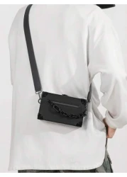 حقيبة كروسبودي حقيبة الكتف، لون المشمش/الأسود/البني، حقيبة أسلوب مرتفع، حقيبة صيفية مدرسية لأثناء العطلة، مق