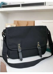 حقيبة كمبيوتر محمول من قماش عسكري قديم، حقيبة وسيطة