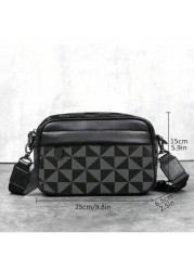 Men s Satchel Bag Fashion Casual Messenger Bag Shoulder Bag Square Small Crossbody Bag Pu Leather Water Proof Multi Functional Casual Casual Business College Boy Bag Sport Casual Postman Boy Tote Bag