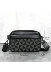 Men s Satchel Bag Fashion Casual Messenger Bag Shoulder Bag Square Small Crossbody Bag Pu Leather Water Proof Multi Functional Casual Casual Business College Boy Bag Sport Casual Postman Boy Tote Bag