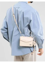 حقيبة كتف مربعة للرجال مع محفظة صغيرة، حقيبة جانبية وحقيبة حمل عبر الجسم، هدية مناسبة ليوم الأب والعيد والتنق