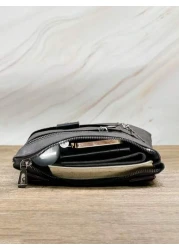 HOVI'S حقيبة كتف رجالي رفيعة بتصميم عصري وأنيق ذات خصر نحيف، مناسبة للعمل والرحلات اليومية، حقيبة رسول واسعة متع