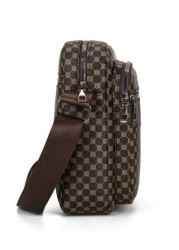 Men s Printed PU Leather Shoulder Bag Small Briefcase Business Bag With Anti Theft Zipper For Travel Christmas Gifts Bag Crossbody Bag Winter Zipper Bag Thanksgiving Purse Holiday Tote Bag Messenger B