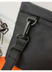 Men s Casual Solid Color Shoulder Bag Versatile Crossbody Messenger Bag Lightweight Fashionable For Outdoor Travel