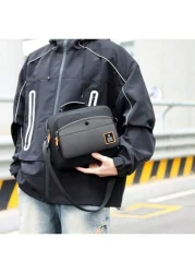 ChicCrossBag UrbanVoyagerSatchel CanvasAdventureCrossbody StylishCommuteMessenger In Grey