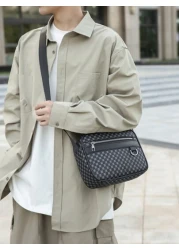 1pc 9 9in 7 1in 2 4in Fashionable Shoulder Bag Messenger Bag Shoulder Bag Crossbody Bag Square Bag Multi Pocket PU Material Scratch Wear Resistant Suitable For Outing Hiking Hiking Student Fall Holida