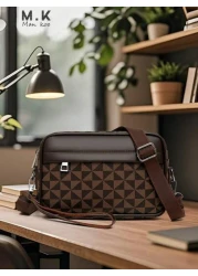 2025 Minimalist Fashion Men s Handbag With Zipper Closure Suitable For Daily Use Travel Vacation Can Be Worn Crossbody Or As A Shoulder Bag