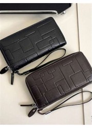 Fashionable Simple Versatile Wallet Casual Travel Shopping Bank Card Holder Wristlet Clutch Bag For Men