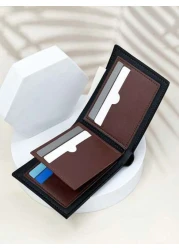 HOVI S Men s Slim Fashion Short Wallet New Stylish Lightweight Compact Casual Wallet For Youth And Students Ultra Thin Portable Design