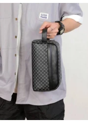 Men s New Fashion Handbag Clutch Bag Business Keychain Coin Purse Multi Function Wristlet