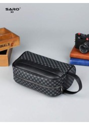 Men s Clutch Wallet Handheld Anti Theft Phone Pouch Wrist Strap Bag For Business Travel Grooming Storage Bag Black Floral Lightweight Portable Gift For Young Male Students Luxury Bags Pillow Bag Men