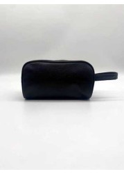 Business Waterproof Pu Storage Bag Great For Business Trip Toiletry Storage Hand Carry Wrist Bag Tool Bag With Large Capacity Keep Your Belongings Organized And Portable Black Bag Chest Bag Hip Bag Gi