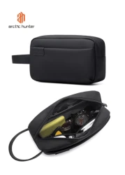 arctic hunter Men Clutch Bag Portable Washing Toiletry Bag Handbag For Sports Business And Travel Storage Bag Underarm Bag Square Bag For Business Gift For Father Wash Bag Toiletry Bag Handbag For Uni