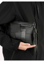 Casual New Men s Handbag 2025 Texture Simple And Versatile Envelope Bag Classic Storage Bag Splicing Men s Bag Large Capacity Wallet Handheld Clip Bag Fashion Light Luxury Business Bag