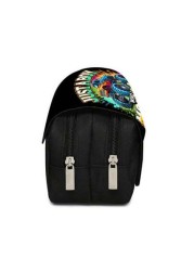 Truck Pattern Printed Double Layer Flip Pen Bag