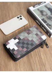 HOVI S Long Zip Wallet Simple Fashionable Multi Functional Business Clutch Purse With Multiple Card Slots Suitable For Men And Women