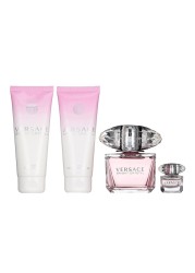 مجموعة عطر برايت كريستال للنساء من فرزاتشي - او دو تواليت - 4 قطع
