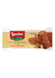 Loacker Patisserie Creme Noisette Wafers, 8.3g Pack of 12