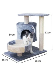 Cat Tree/Cat Tower Cat Climbing Frame, cat Litter, cat Tree, cat Jumping Platform, cat Scratch Board, cat Scratch Post, pet cat Supplies Indoor Climbing Activity Cat Tower
