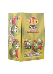 Zed Candy Watermelon Gumball Candy, 34.7g Pack of 40