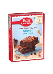 بيتي كروكر خليط فدج براوني الشوكولاته 561 غرام + بيتي كروكر رقائق شوكولاته شبه حلوة 200 غرام