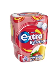 Wrigley's Extra Refreshers Strawberry Citrus Sugarfree Chewing Gum, 67g Pack of 6
