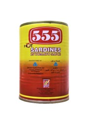555 سردين حار في صلصة الطماطم 425 غرام