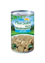 Plein Soleil Whole Mushrooms, 400g Pack of 2