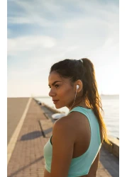 Green Lion Stereo X90 Type C Wired Earphone, 10mm Speaker, Stereo Sound, Built-In Microphone, Hands-Free Calls, Volume Control, Voice Assistant, 1.2m Cable - White