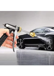 مضخة غسيل محمولة عالية الضغط بقوة 12 فولت 80 وات، آلة تنظيف السيارات والحدائق، مضخة غسيل مدمجة للسيارات والدراجات والأثاث الخارجي والبستنة