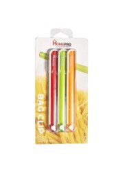 Home Pro Bag Clips Multicolour 15.5x1.7x1cm 3 PCS