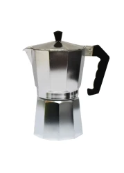 Klassica Aluminium 3 Cups Coffee Maker Silver And Black
