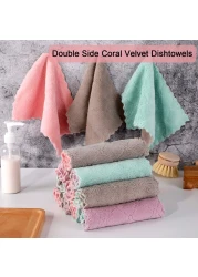 Aiwanto 10 Pcs Kitchen Cleaning Towels Kitchen Cleaning Cloth Car Cleaning Towel Water Absorbing Plate Cleaning Towel Cleaning Cloth