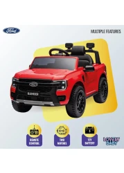 Lovely Baby Power Riding SUV Car LB 707L for Kids, Electric Ride On, Battery Operated Car, Leather Seats, Toddler Car, Music Play MP3-USB - Red