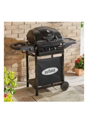 Outback Omega 250 2 Burner Gas Barbecue Black