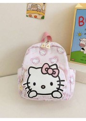 Sanrio حقيبة ظهر كروموني للأطفال للسفر والخروجات الربيعية، حقيبة مدرسية رائعة للحضانة والروضة بطبعات الكرتون