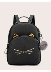 1pc Cute Cartoon Cat Backpack With Pendant Fashionable And Exquisite Travel School Bag Sports Drawstring Backpack Dry And Wet Separation Drawstring Sports Bag Pool Bag Swimming Backpack Swimming Bag S