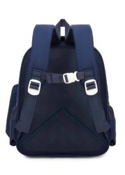Kids 1st Grade Cartoon Cute Astronaut Backpack For Boys Navy Blue Space Man Boys Rucksack